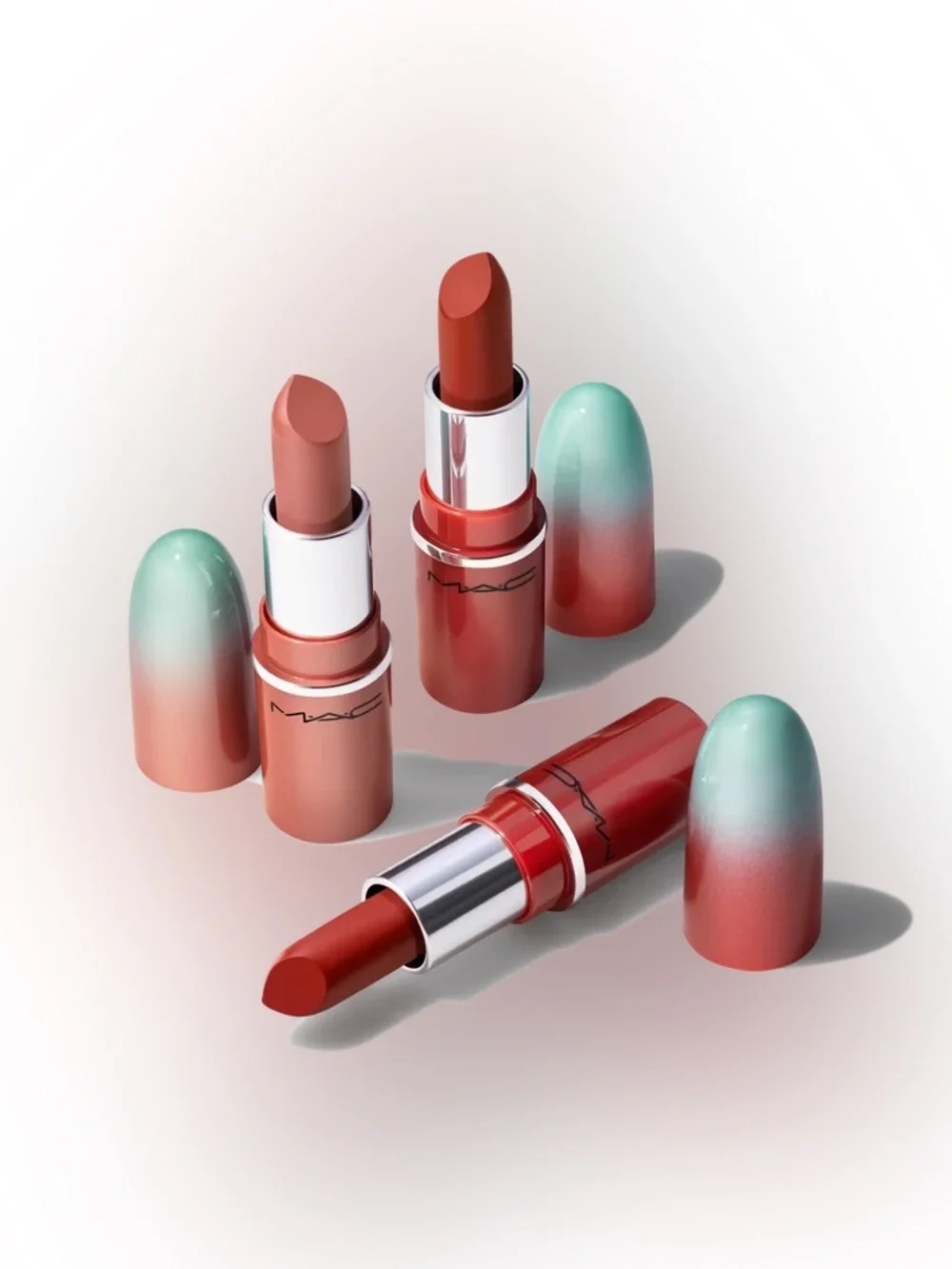 NEW✅ MAC • Mini Lustreglass Lipstick Trio 3-Pc Set - Sheer Shine Glossy Finish
